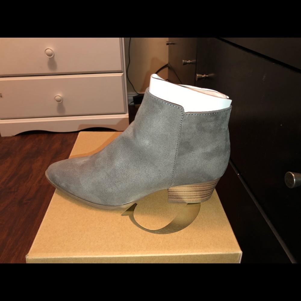 Gray booties